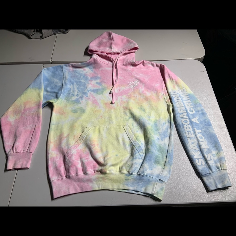 Santa Cruz Skateboard Logo Hoodie Sweatshirt SZ M